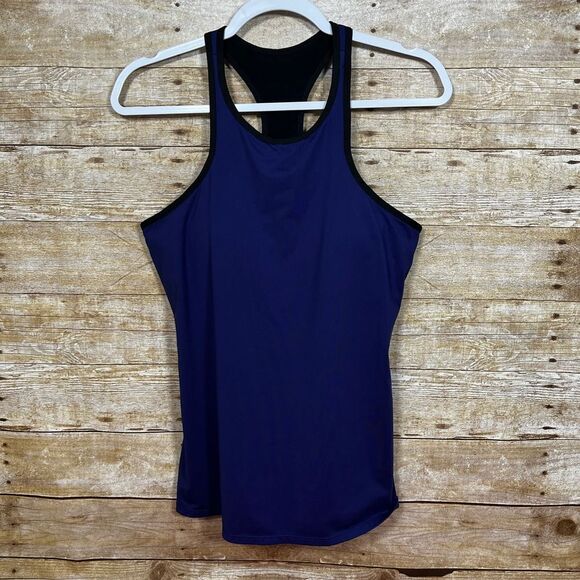 FABLETICS RACERBACK SELF BRA WITH PADDING GYM ATHLEISURE TANK TOP SIZE LARGE - Picture 1 of 2